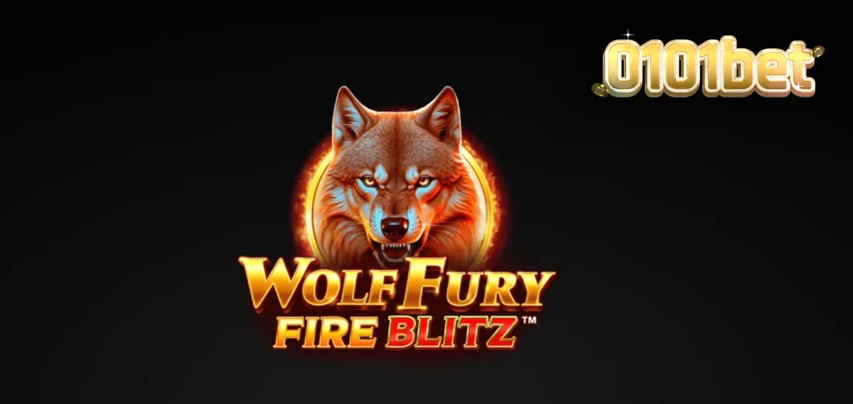 Interface visual do slot Wolf Fury Fire Blitz com símbolos de frutas e lobos